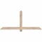 Ekena Millwork Eugene Smooth Timber Gable Bracket, Douglas Fir, 60"W x 27"H x 1 1/2"D x 3 1/2"F, 11/12 Pitch GBW060X27X0204EUG00SDF - alternate 1